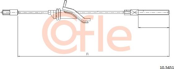 Cofle 10.5451 - Трос, гальмівна система autocars.com.ua