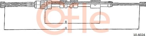 Cofle 92.10.6024 - Трос, гальмівна система autocars.com.ua