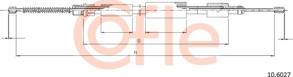 Cofle 92.10.6027 - Тросик, cтояночный тормоз avtokuzovplus.com.ua