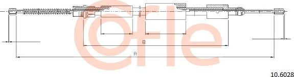 Cofle 10.6028 - Тросик, cтояночный тормоз avtokuzovplus.com.ua