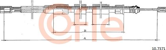 Cofle 10.7371 - Трос, гальмівна система autocars.com.ua