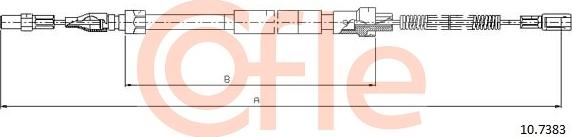 Cofle 10.7383 - Тросик, cтояночный тормоз avtokuzovplus.com.ua
