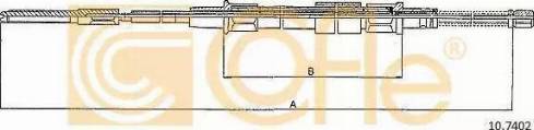 Cofle 107402 - Трос, стояночная тормозная система car-mod.com