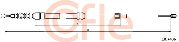 Cofle 10.7436 - Тросик, cтояночный тормоз avtokuzovplus.com.ua