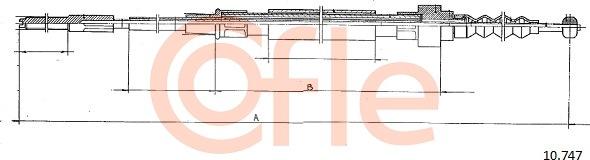 Cofle 92.10.747 - Трос, гальмівна система autocars.com.ua