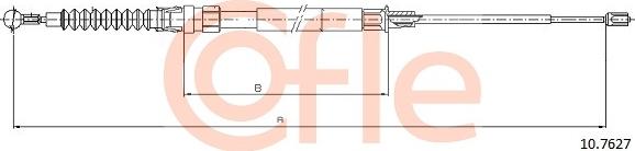 Cofle 10.7627 - Тросик, cтояночный тормоз avtokuzovplus.com.ua