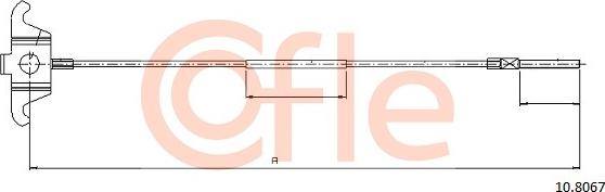 Cofle 10.8067 - Тросик, cтояночный тормоз autodnr.net