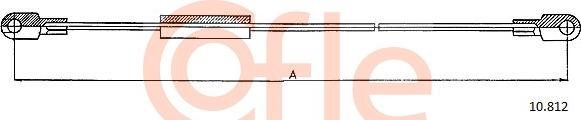 Cofle 10.812 - Трос, гальмівна система autocars.com.ua