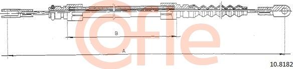 Cofle 10.8182 - Тросик, cтояночный тормоз avtokuzovplus.com.ua