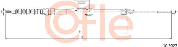 Cofle 10.9027 - Тросик, cтояночный тормоз avtokuzovplus.com.ua