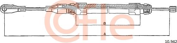 Cofle 10.942 - Тросик, cтояночный тормоз avtokuzovplus.com.ua