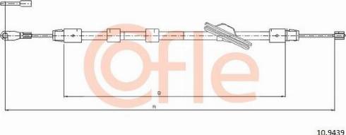 Cofle 92.10.9439 - Тросик, cтояночный тормоз avtokuzovplus.com.ua