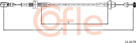 Cofle 11.0179 - Тросик газа avtokuzovplus.com.ua