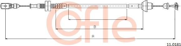 Cofle 11.0181 - Тросик газа avtokuzovplus.com.ua