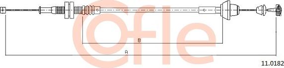 Cofle 11.0182 - Тросик газа avtokuzovplus.com.ua