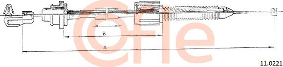 Cofle 11.0221 - Тросик газу autocars.com.ua