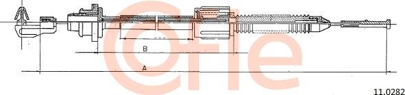 Cofle 11.0282 - Тросик газу autocars.com.ua