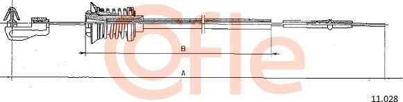 Cofle 11.028 - Тросик газу autocars.com.ua