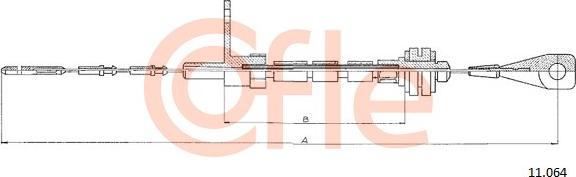 Cofle 11.064 - Тросик газу autocars.com.ua