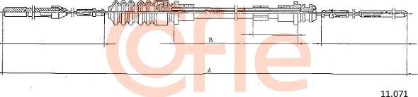 Cofle 11.071 - Тросик газу autocars.com.ua
