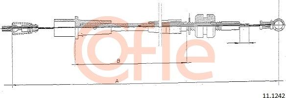 Cofle 92.11.1242 - Тросик газа avtokuzovplus.com.ua