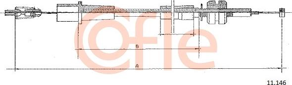 Cofle 92.11.146 - Тросик газу autocars.com.ua