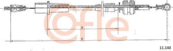 Cofle 11.148 - Тросик газа avtokuzovplus.com.ua