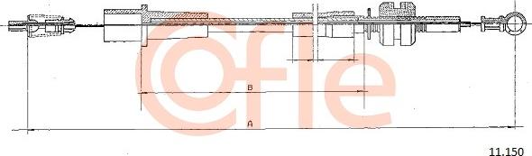 Cofle 11.150 - Тросик газа avtokuzovplus.com.ua