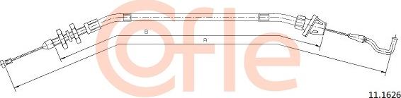 Cofle 11.1626 - Тросик газу autocars.com.ua