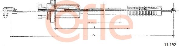 Cofle 11.192 - Тросик газа avtokuzovplus.com.ua