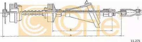 Cofle 11.271 - Трос, управління зчепленням autocars.com.ua