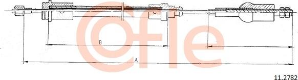 Cofle 11.2782 - Трос, управління зчепленням autocars.com.ua