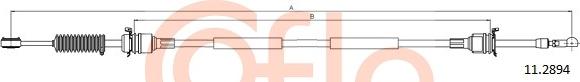 Cofle 11.2894 - Трос, ступінчаста коробка передач autocars.com.ua