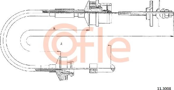 Cofle 11.3008 - Трос, управление сцеплением autodnr.net