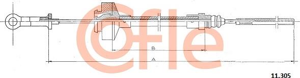 Cofle 11.305 - Трос, управління зчепленням autocars.com.ua