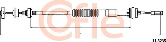Cofle 11.3235 - Трос, управління зчепленням autocars.com.ua