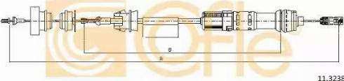 Cofle 11.3238 - Трос, управління зчепленням autocars.com.ua
