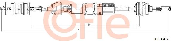 Cofle 11.3267 - Трос, управління зчепленням autocars.com.ua