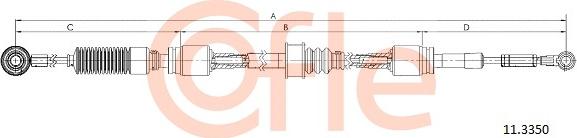 Cofle 11.3350 - Трос, ступінчаста коробка передач autocars.com.ua