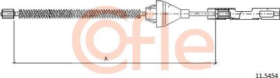 Cofle 11.5454 - Тросик, cтояночный тормоз avtokuzovplus.com.ua