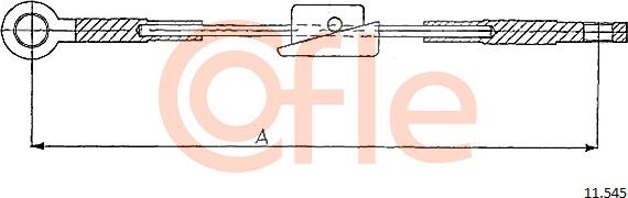 Cofle 11.545 - Тросик, cтояночный тормоз avtokuzovplus.com.ua
