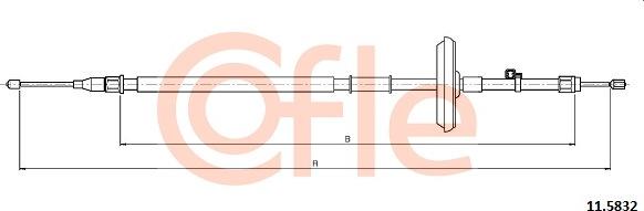 Cofle 11.5832 - Тросик, cтояночный тормоз avtokuzovplus.com.ua