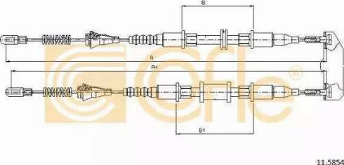 Parts-Mall PTC-042 - Трос, гальмівна система autocars.com.ua