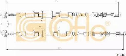 Parts-Mall PTC-042 - Трос, гальмівна система autocars.com.ua