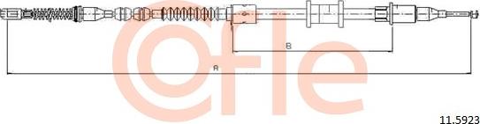 Cofle 11.5923 - Тросик, cтояночный тормоз avtokuzovplus.com.ua