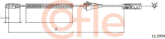 Cofle 11.5959 - Тросик, cтояночный тормоз avtokuzovplus.com.ua