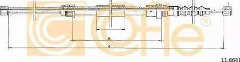 Cofle 11.6641 - Трос, гальмівна система autocars.com.ua