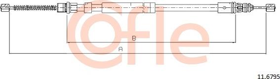Cofle 11.6795 - Трос, гальмівна система autocars.com.ua