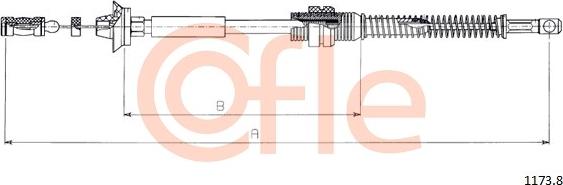 Cofle 1173.8 - Тросик газа avtokuzovplus.com.ua