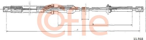 Cofle 11.918 - Тросик газа avtokuzovplus.com.ua